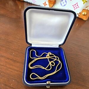 14KT SOLID GOLD CHAIN (NOT PLATED!) Adjustable & Made in ITALY